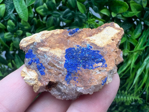 Azurite Malachite Mineral Specimen: Moroccan Blue-Green Crystal, Home Decor