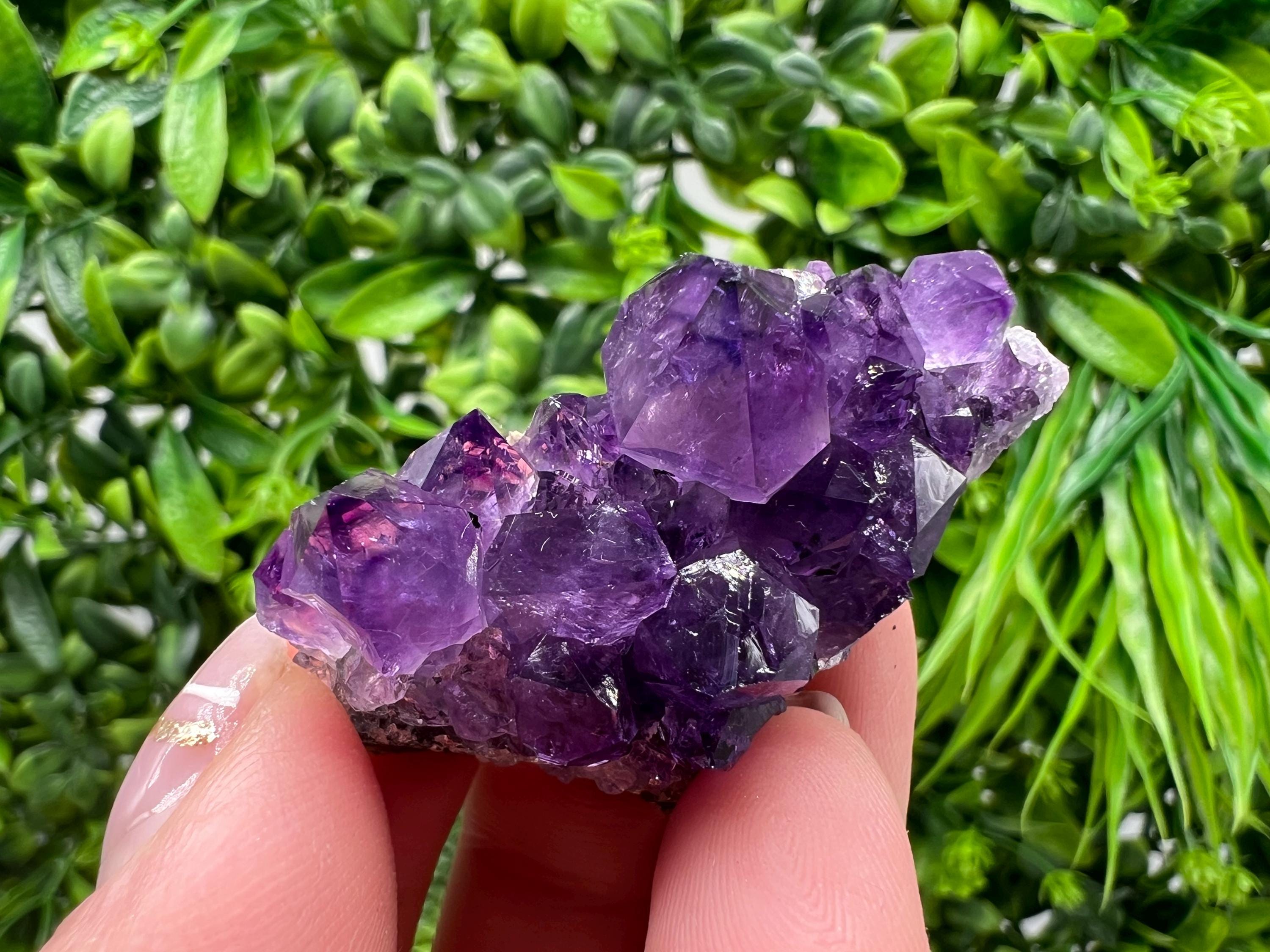 Uruguay Amethyst Crystal: Purple Quartz Home Decor, Energy Stone