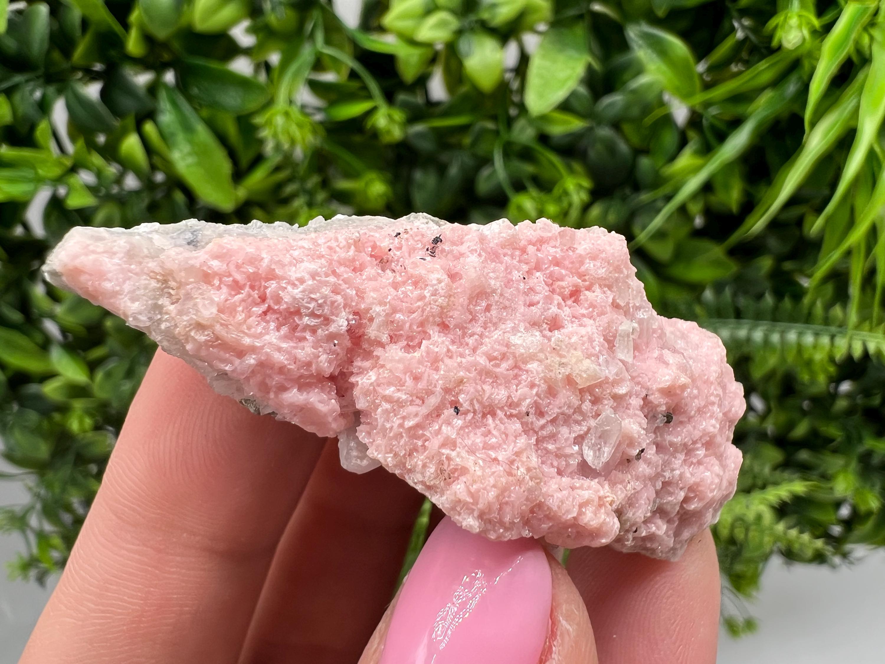 Pink Rhodochrosite Crystal: Starnica Mine, Bulgaria, Home Decor Stone