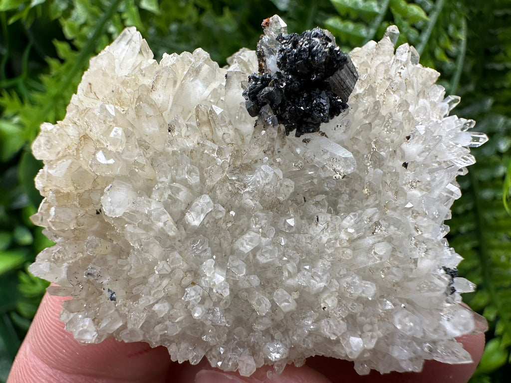 Quartz with Chalcopyrite and Sphalerite, Natural Crystal Home Decor