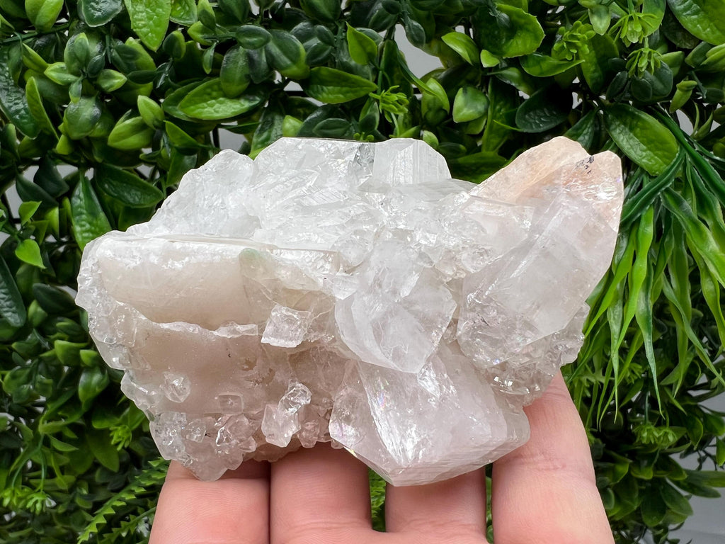 Apophyllite Stilbite on Chalcedony, India Crystal Mineral Specimen