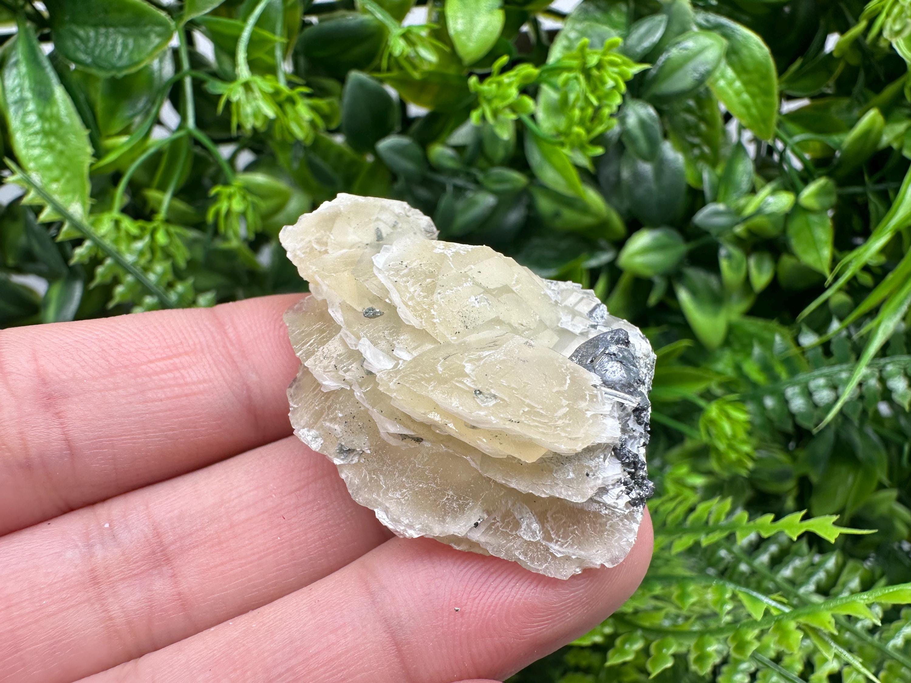 Natural Calcite Cluster: Bulgarian Mineral Specimen, Home Decor Stone