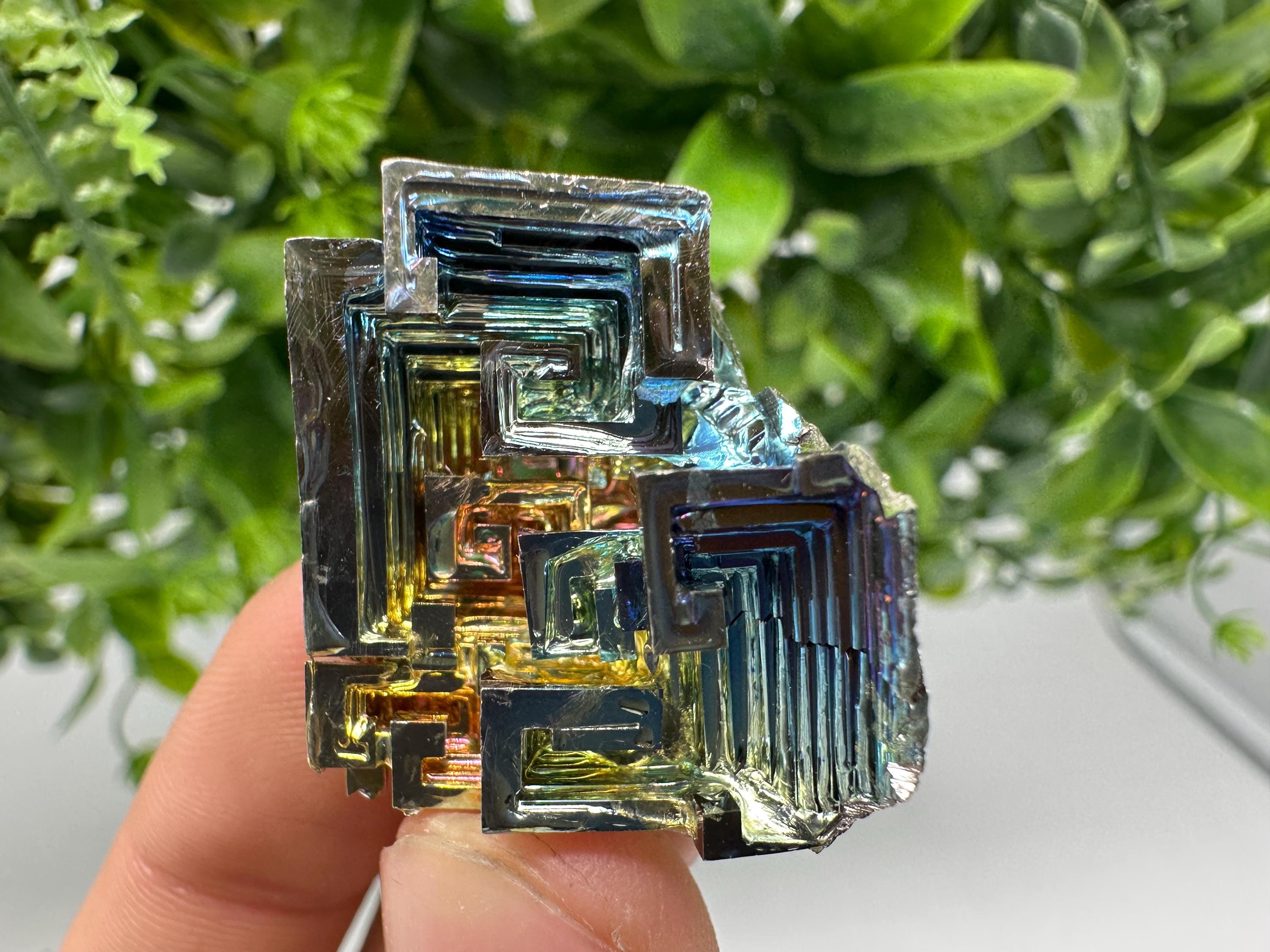 Rainbow Bismuth Crystal: Rare Gemstone Specimen,wholesale Bismuth