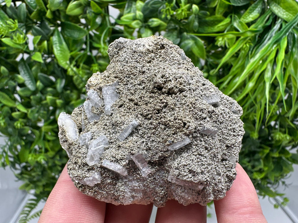Barite Marcasite Cluster on Chalcedony, Bulgaria Mineral Specimen
