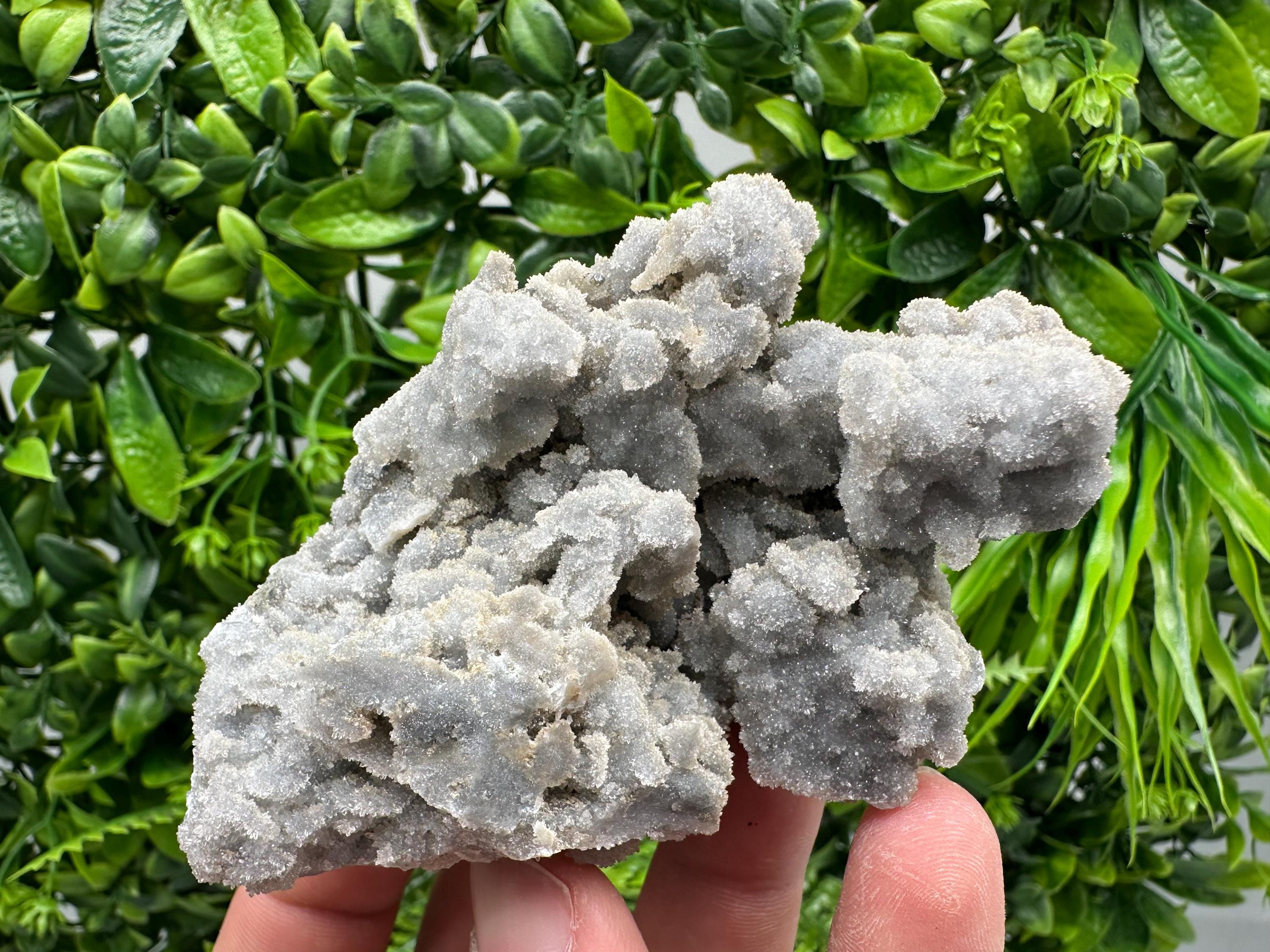 Natural Chalcedony Specimen: India Crystal Stone, Home Decor