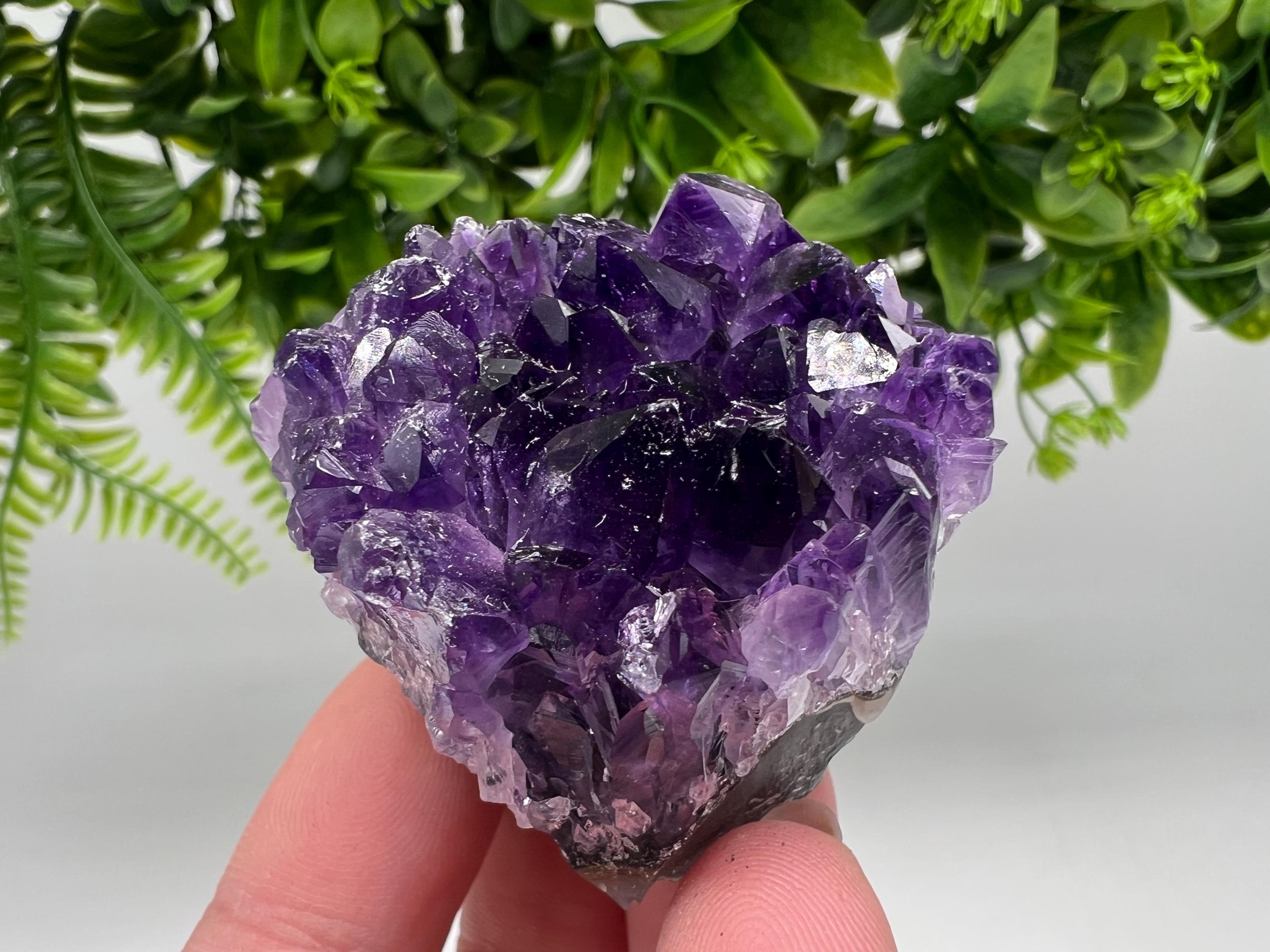 Uruguay Amethyst Crystal: Purple Quartz Home Decor, Energy Stone