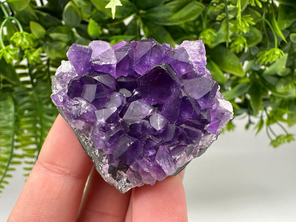 Uruguay Amethyst Crystal: Purple Quartz Home Decor, Energy Stone