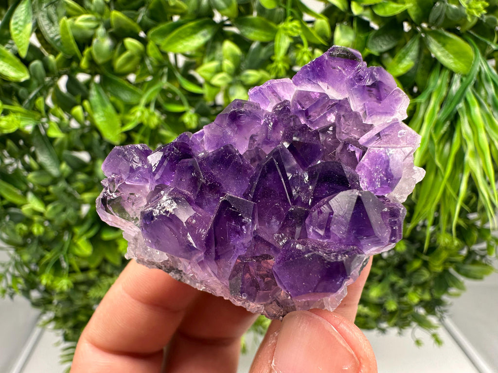 Natural Purple Amethyst Cluster, Uruguay Crystal, Home Decor