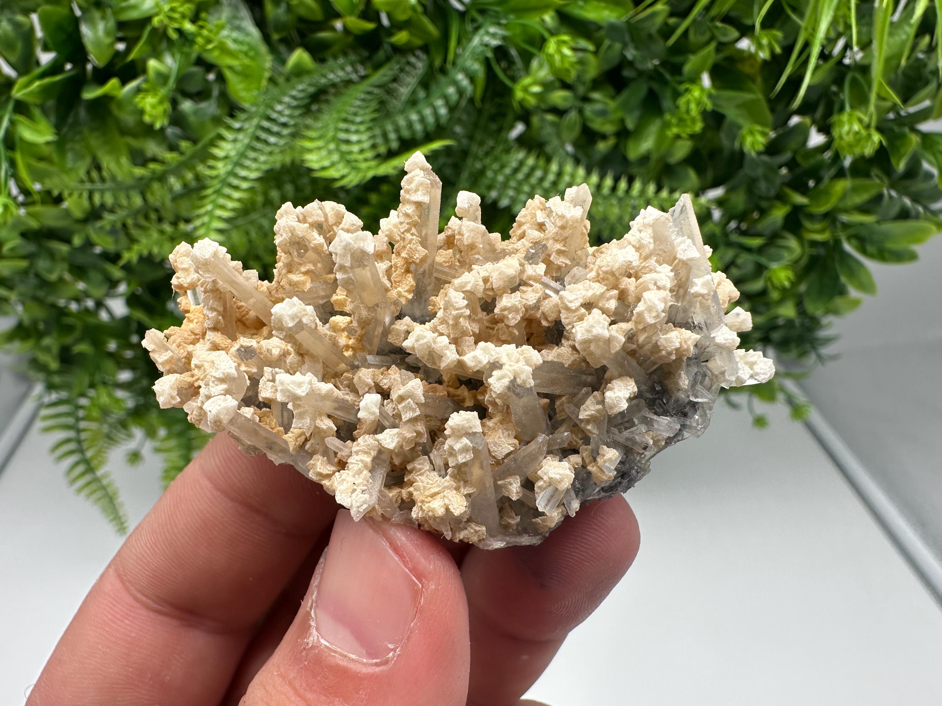 Quartz Calcite Chalcopyrite Specimen: Krushev Dol Mine, Bulgaria