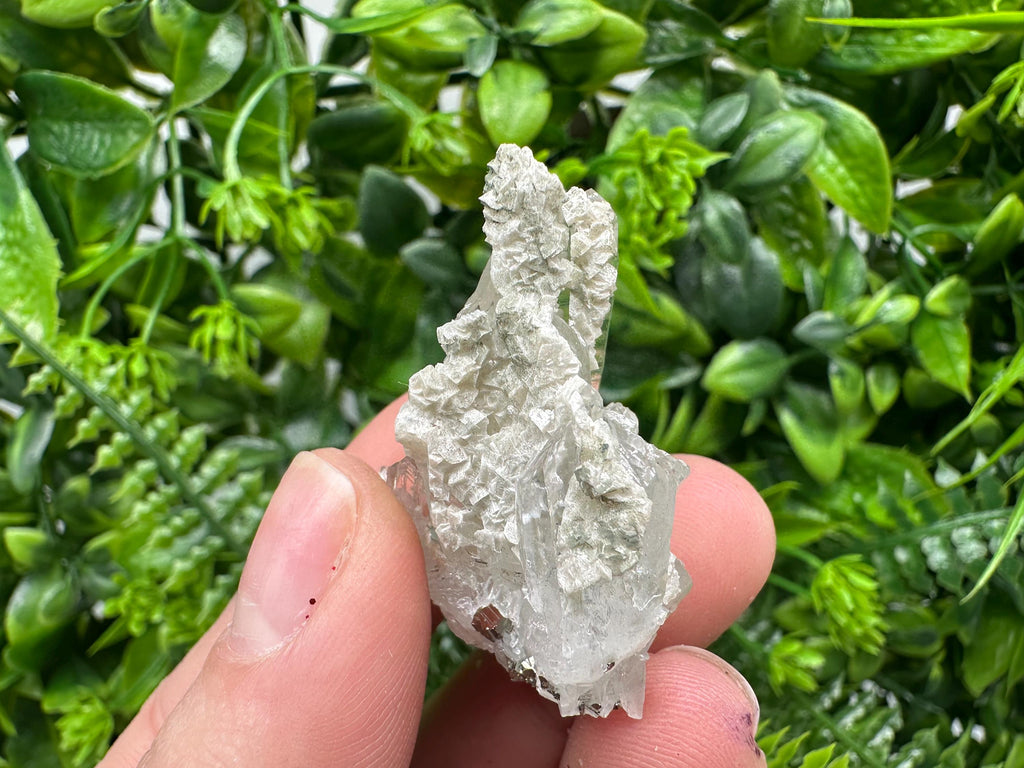 Calcite Quartz on Chlorite Matrix, Borieva Mine Mineral Specimen