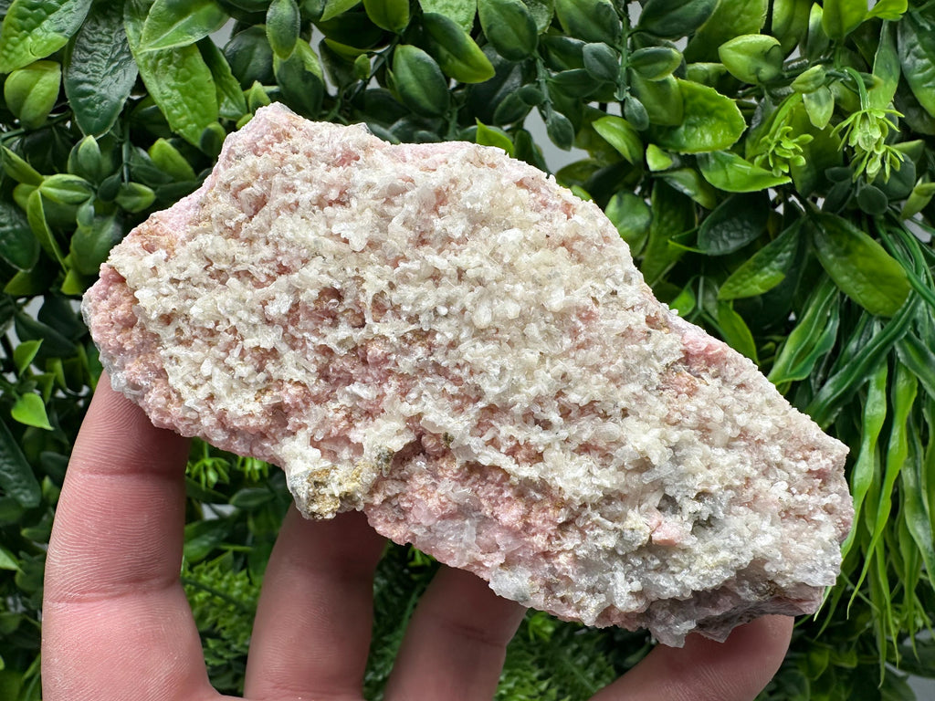 Rhodochrosite on Quartz, Starnica Mine Mineral Specimen