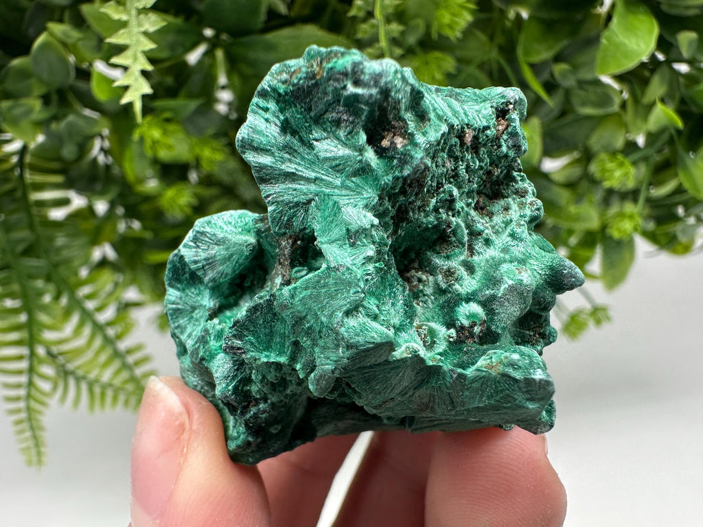 Polished Green Malachite Crystal from Congo, Natural Specimen, Chakra Stone