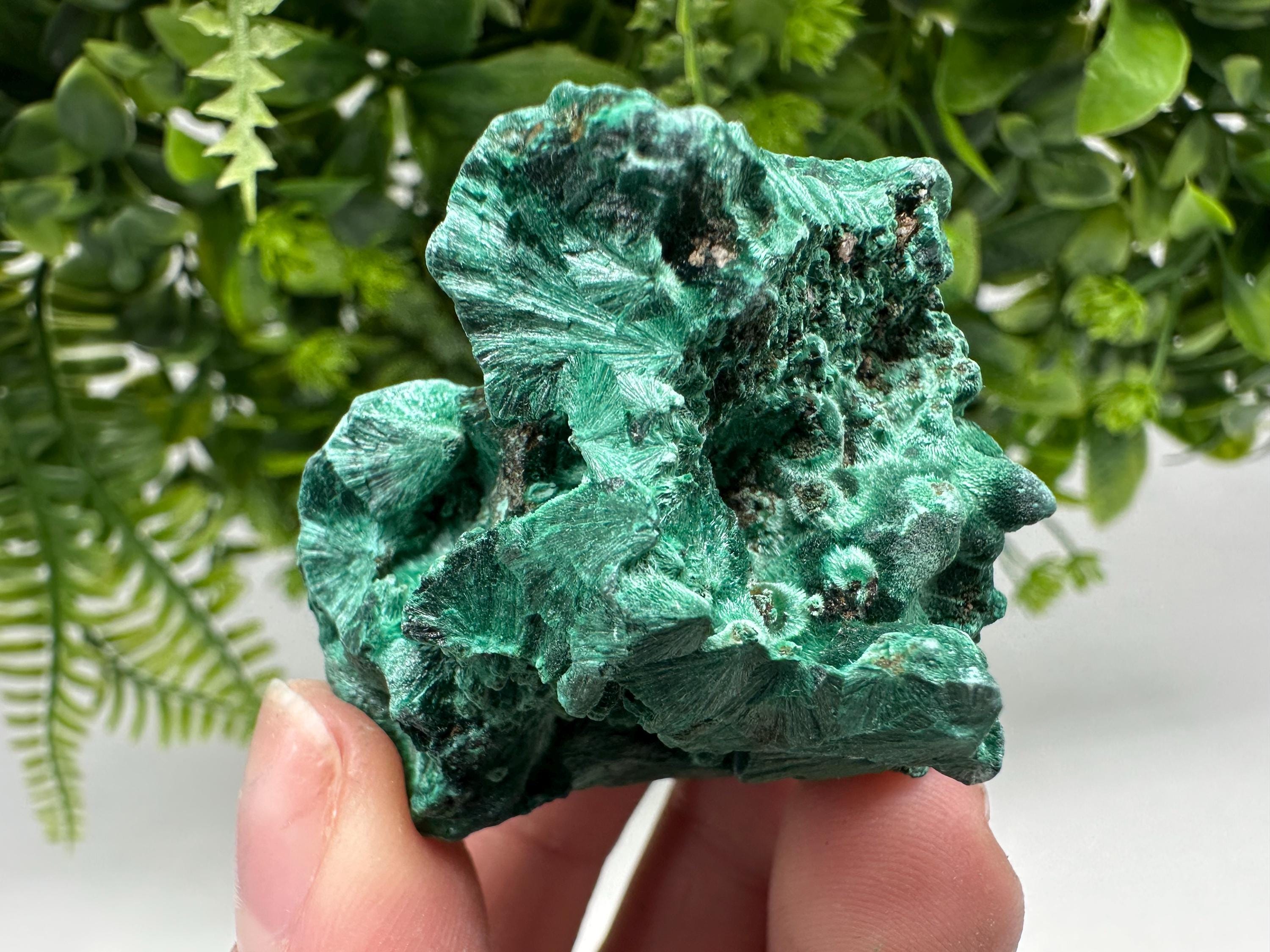 Polished Green Malachite Crystal from Congo, Natural Specimen, Chakra Stone