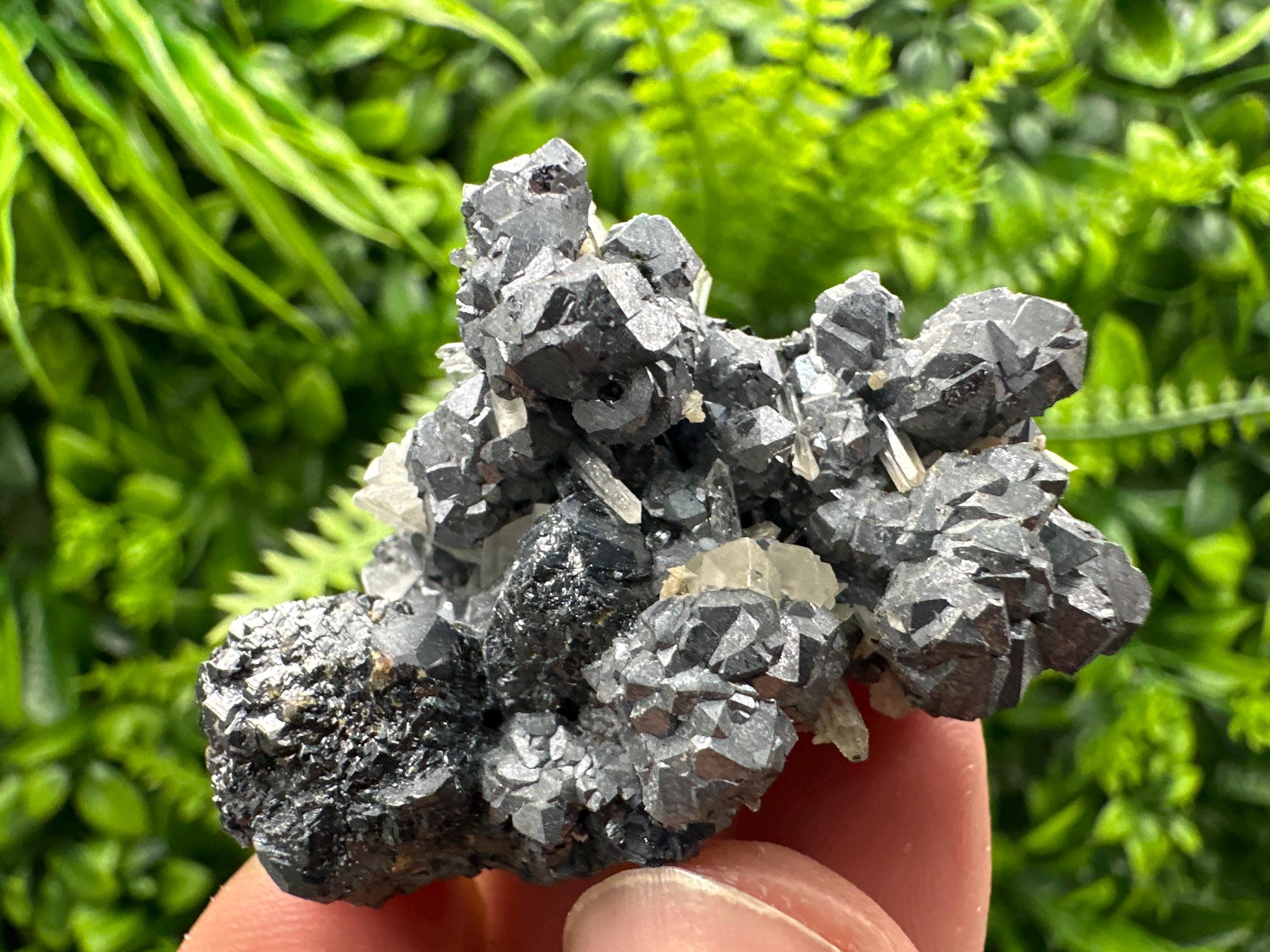 Galena Spinel with Quartz and Calcite, Borieva Mine Mineral Specimen
