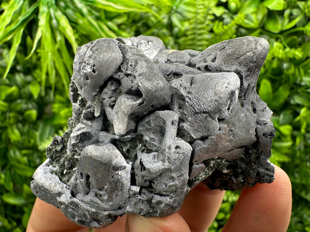 Galena on Sphalerite and Quartz: Borieva Mine Crystal Decor