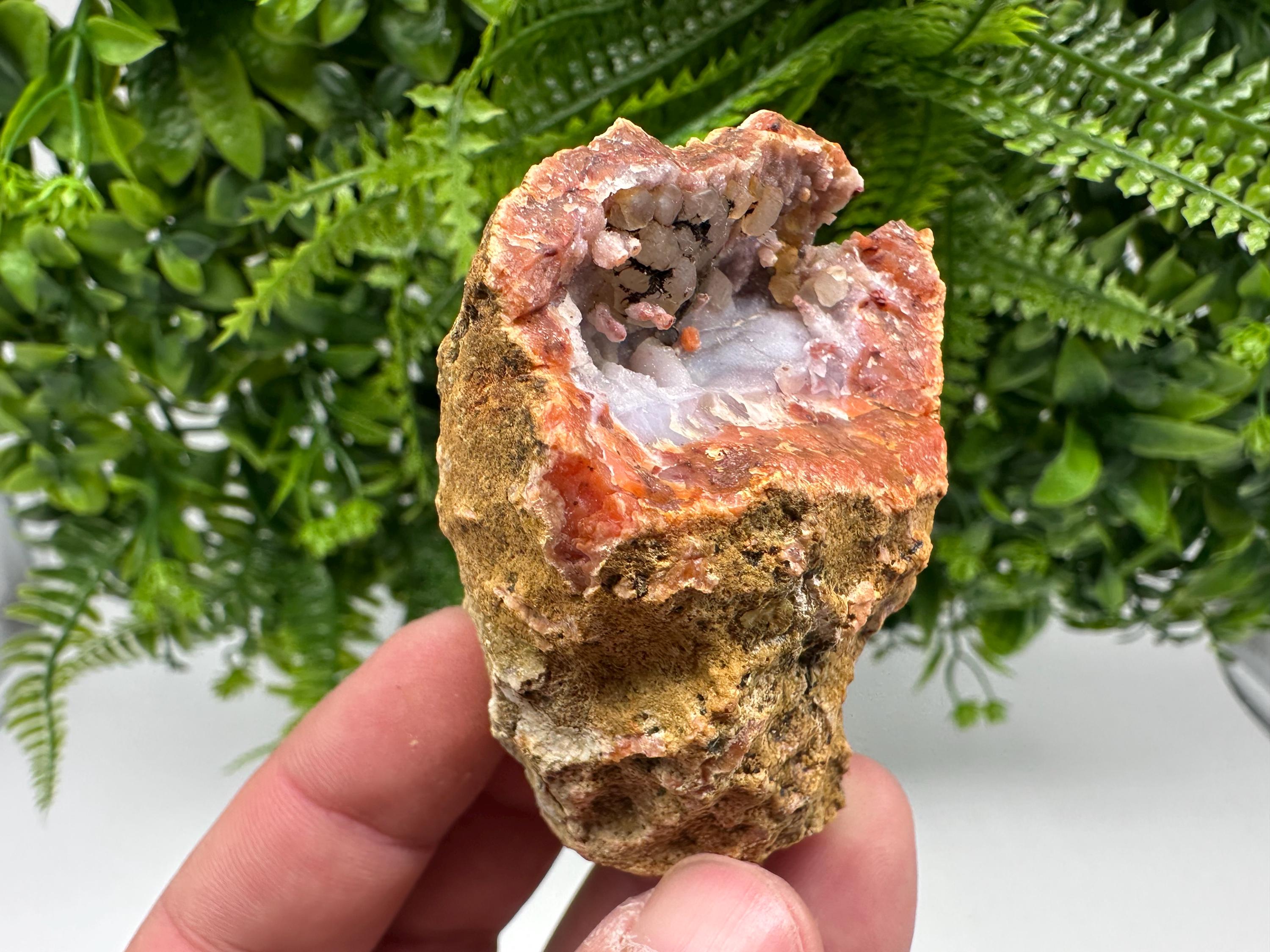 Moroccan Red Chalcedony Crystal, Mineral Specimen