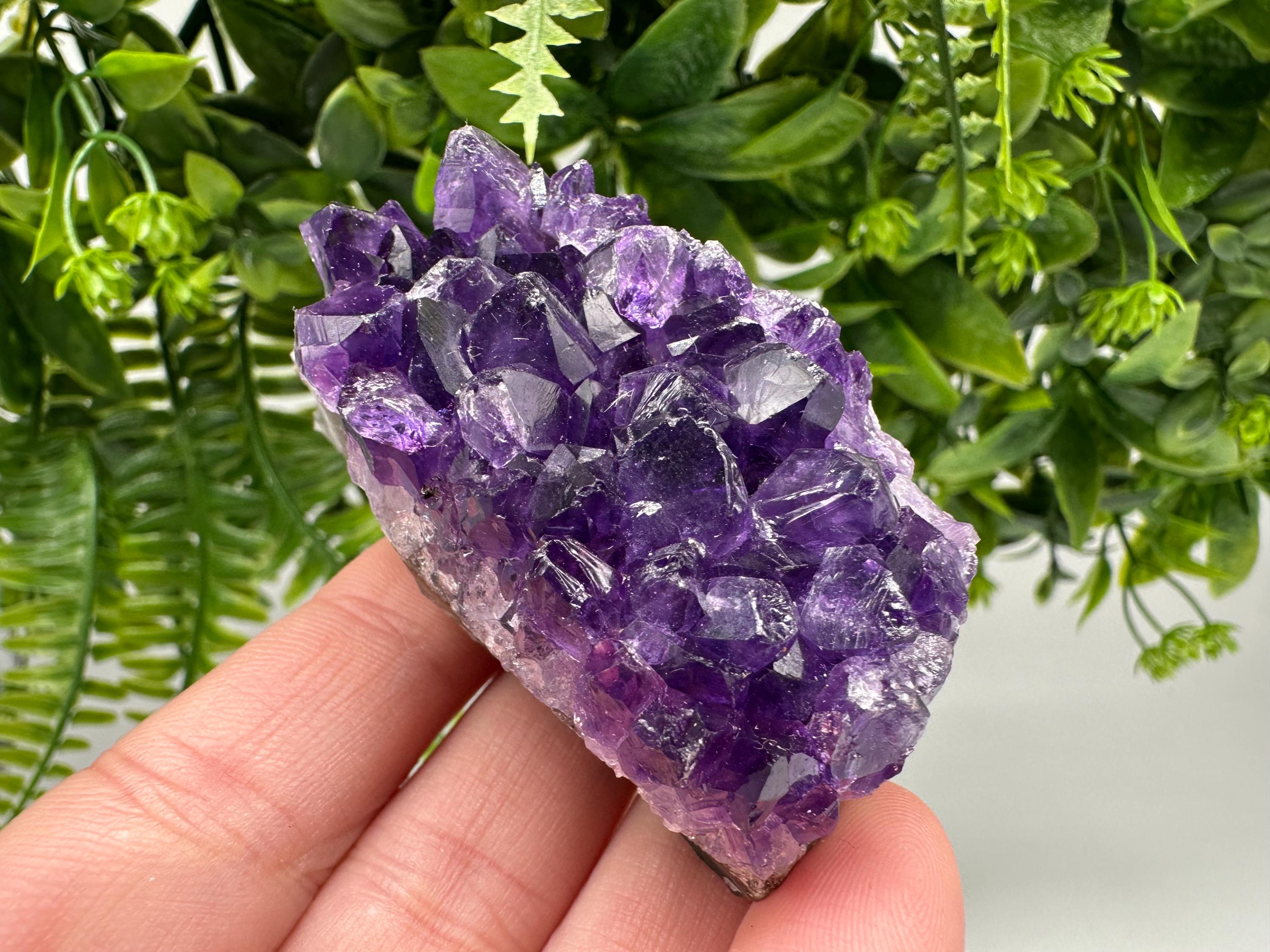 Uruguay Amethyst Crystal: Purple Quartz Home Decor, Energy Stone