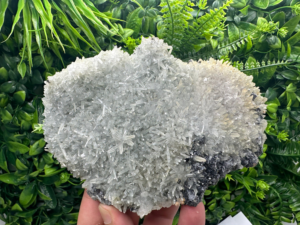 Chlorite Quartz with Hematite: Borieva Mine Crystal Decor (18/9/7 cm)
