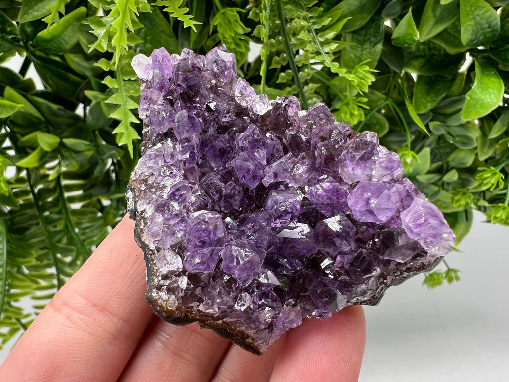 Uruguay Amethyst Cluster: Purple Crystal Home Decor, Energy Stone