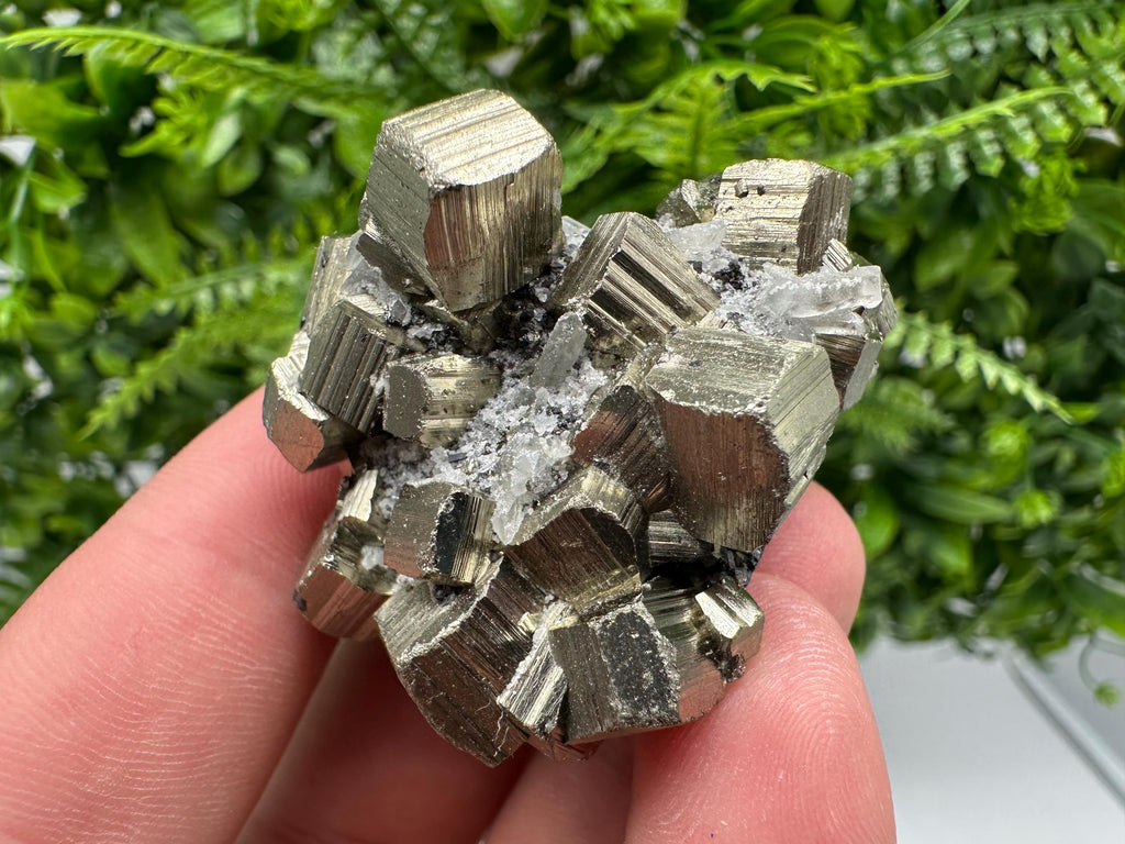 Wonderful Rainbow Pyrite whit Calcite,natural minerals souvenir Crystal,collection stone,rare minerals,home decor,Borieva Bulgaria