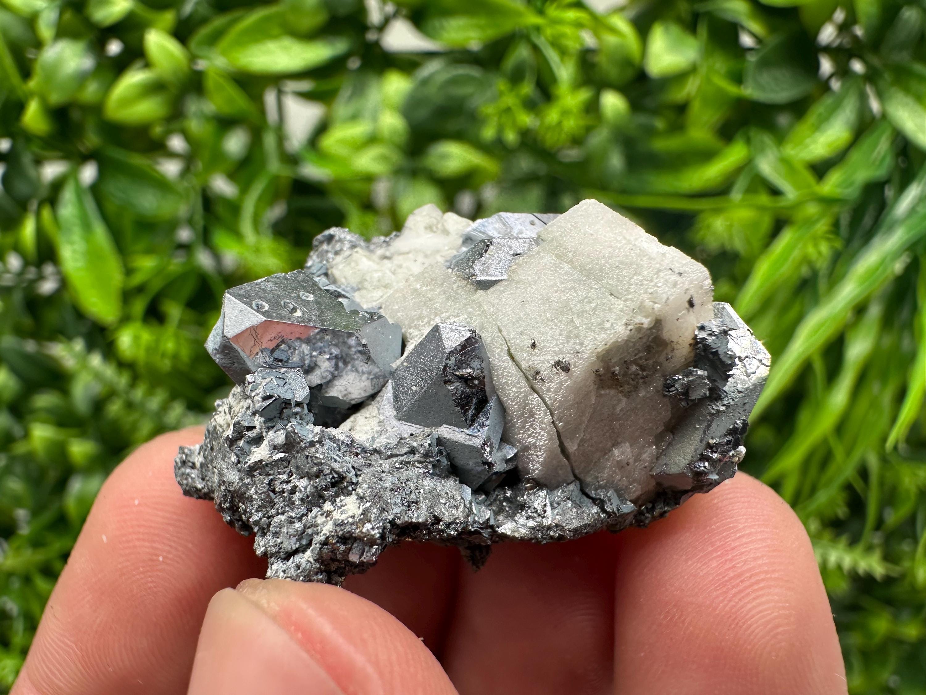 Stunning Shpinel Galena on Sphalerite,Calcite from Borieva mine,Madan,Bulgaria,Natural,collectible mineral specimen,home decor,collectible’s