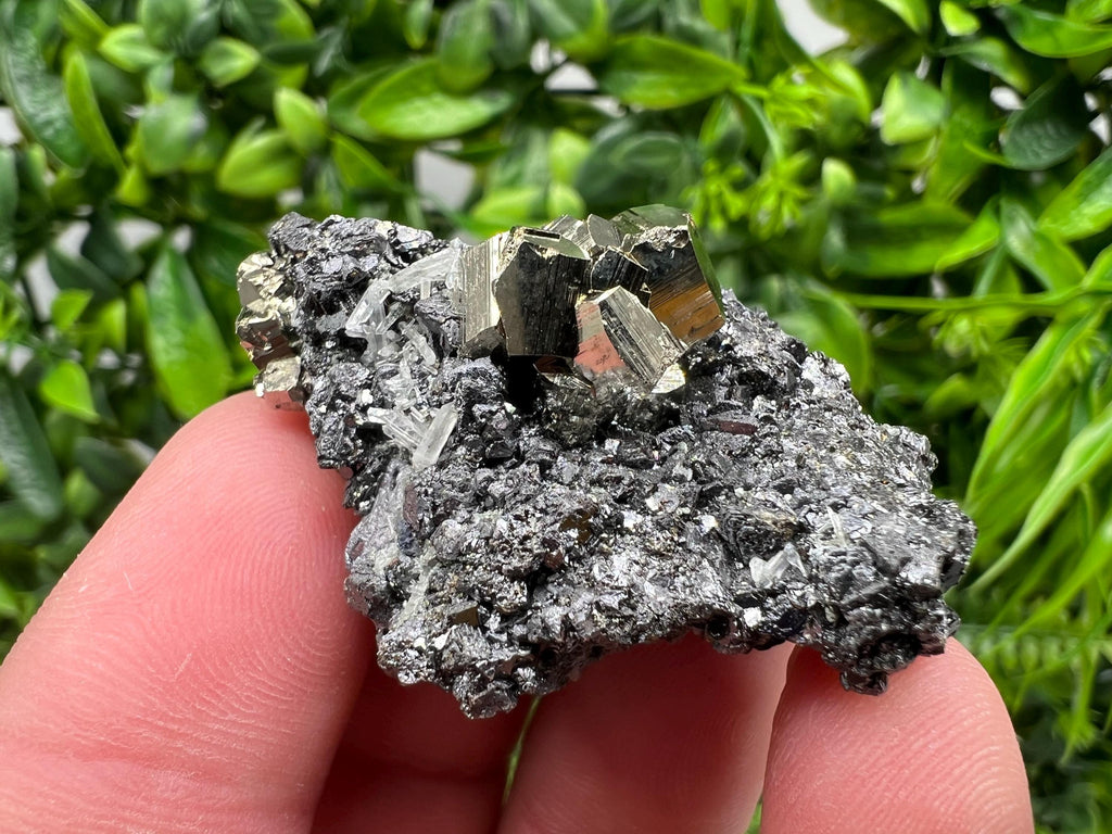 Pyrite Galena Sphalerite Quartz Specimen: Borieva Mine Mineral Decor