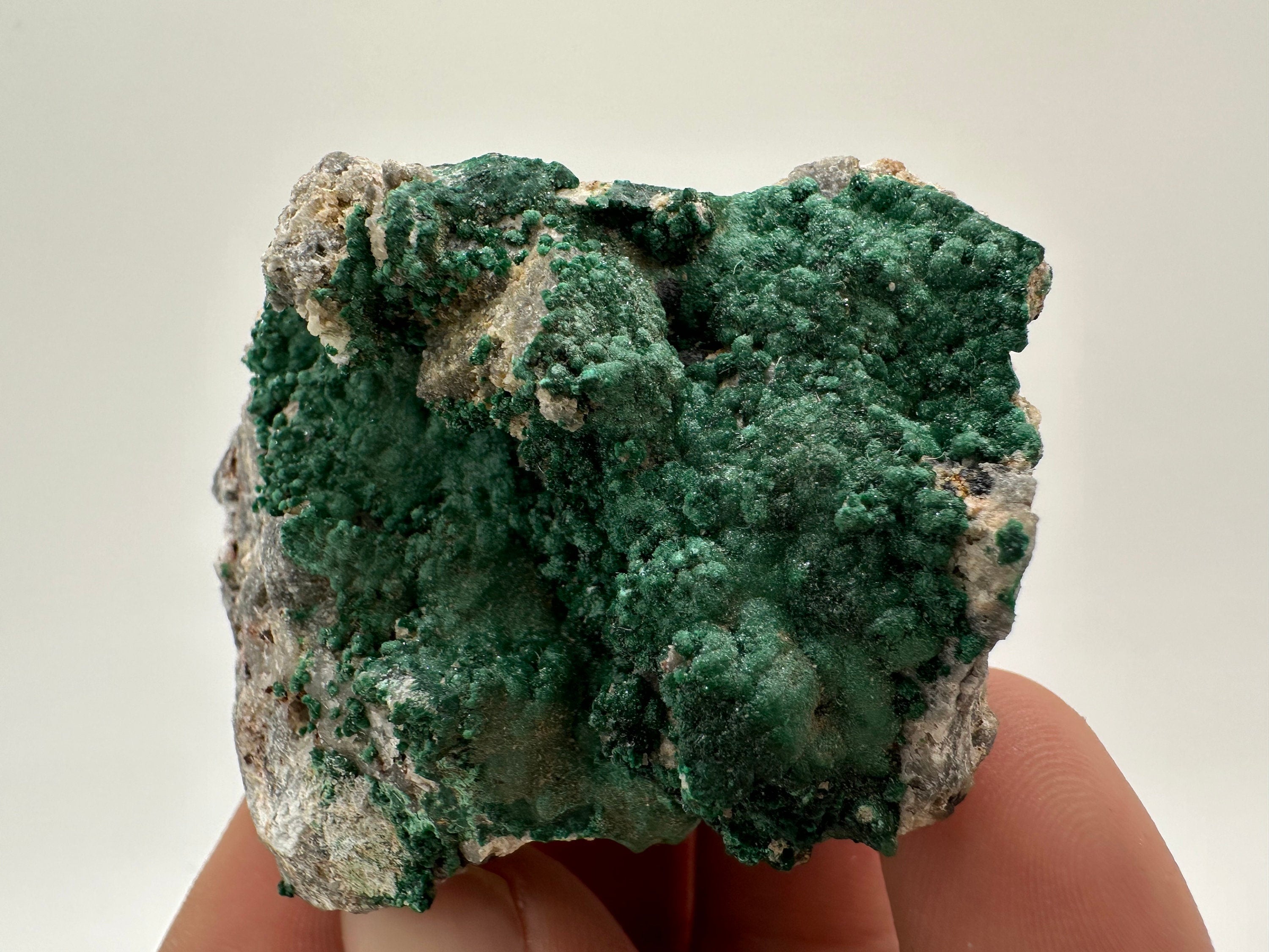 Green Polished Malachite Crystal from Congo, Mineral Specimen