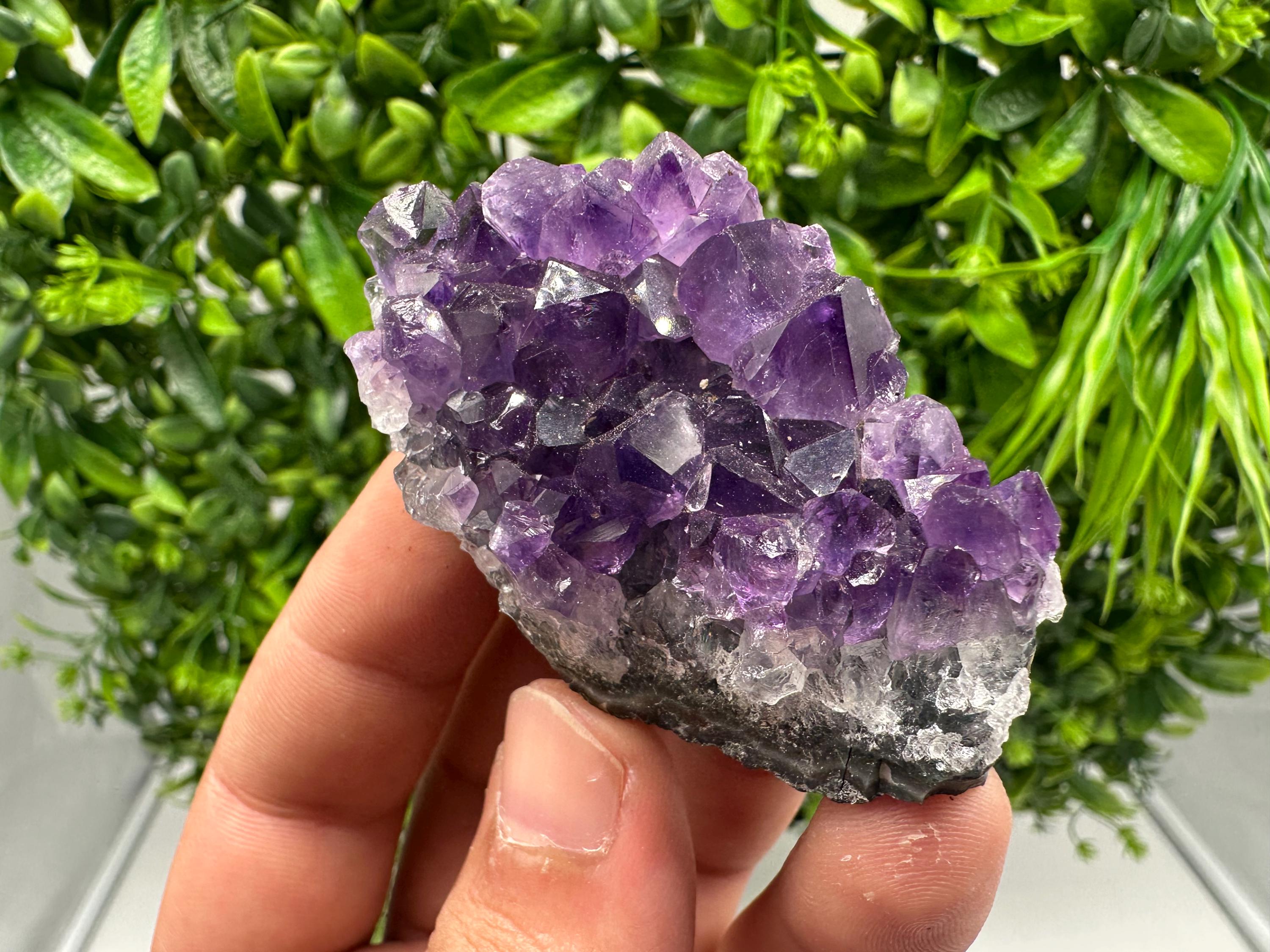 Uruguay Amethyst Cluster, Natural Purple Quartz, Home Decor