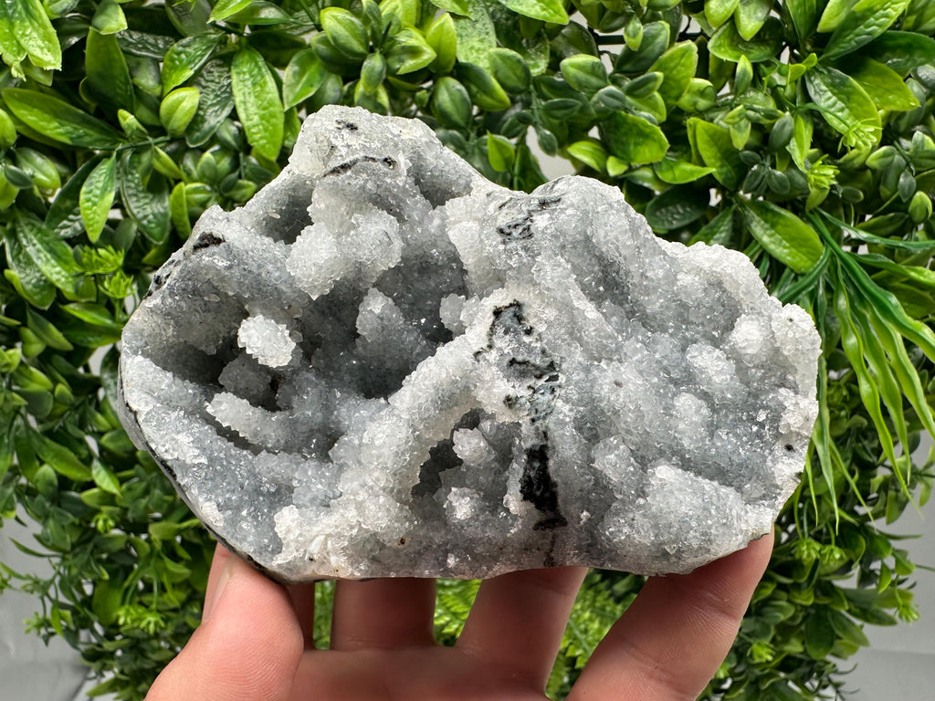 Natural Chalcedony Crystal Specimen, Indian Mineral Collection, Home Decor