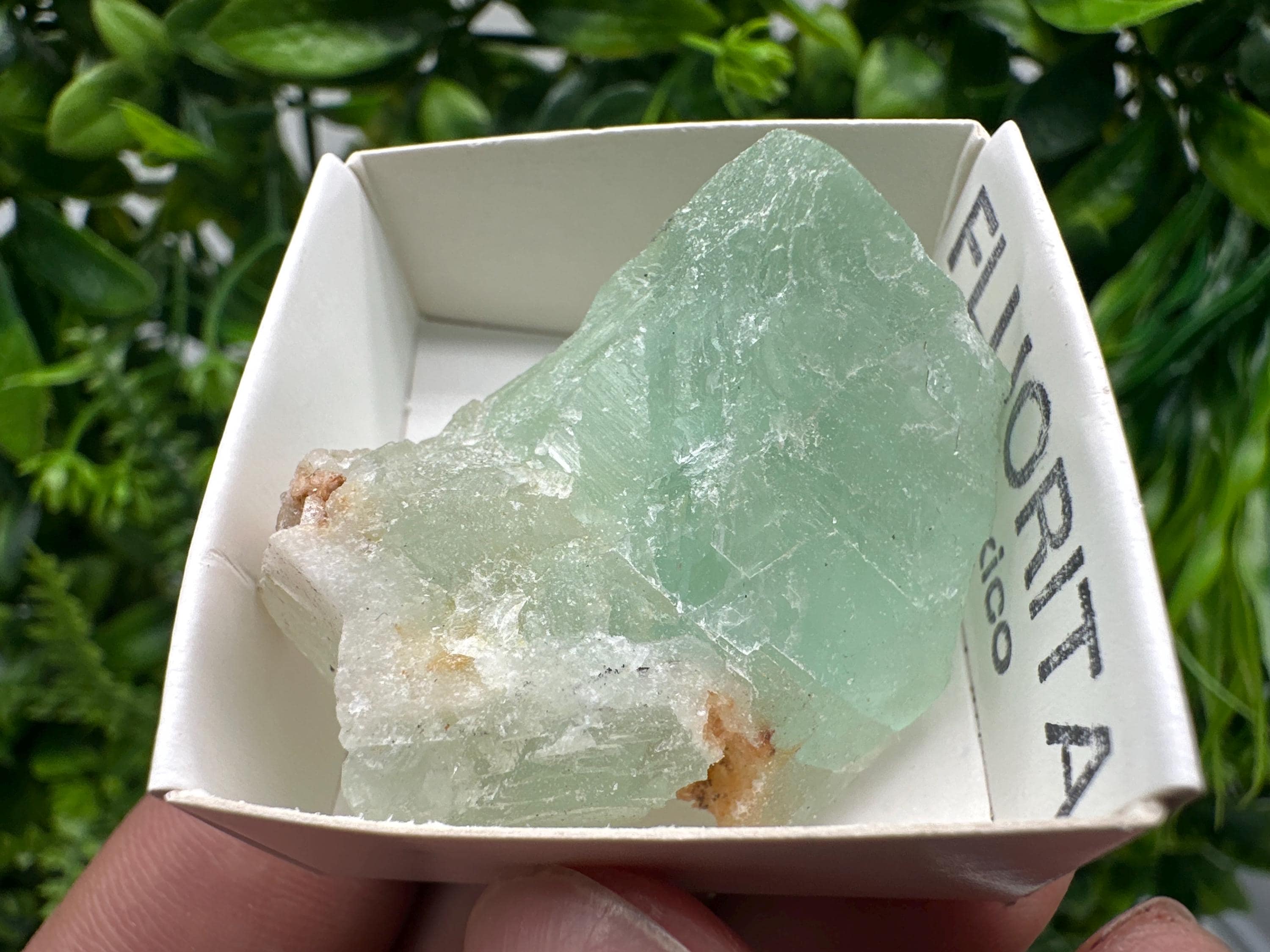 Rare Rainbow Fluorite Cube: Raw Mexican Crystal, Meditation Stone