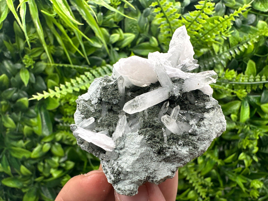 Quartz Chlorite Calcite Mineral Specimen, Borieva Mine Bulgaria