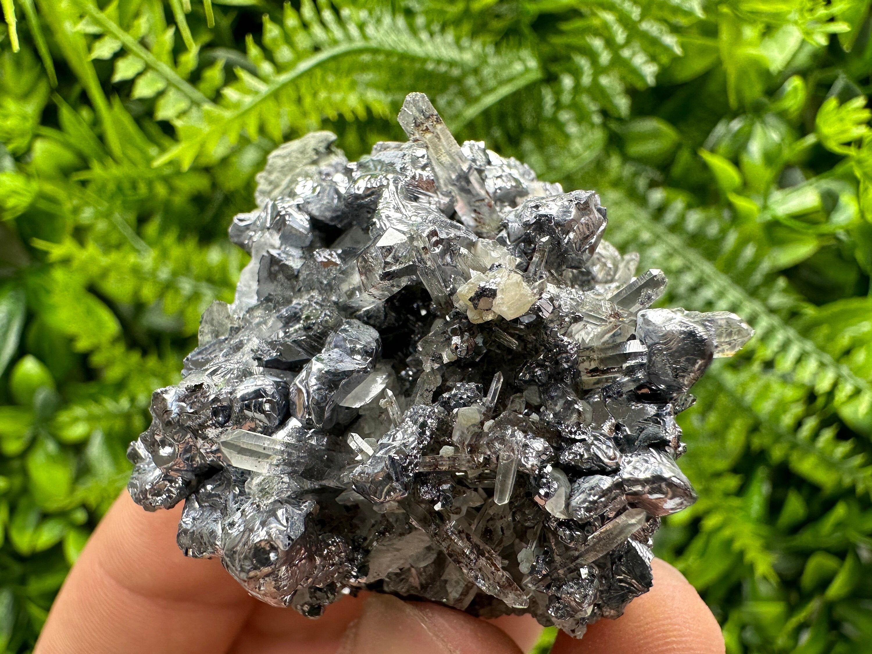 Galena with Quartz Crystal Cluster, Madan Bulgaria