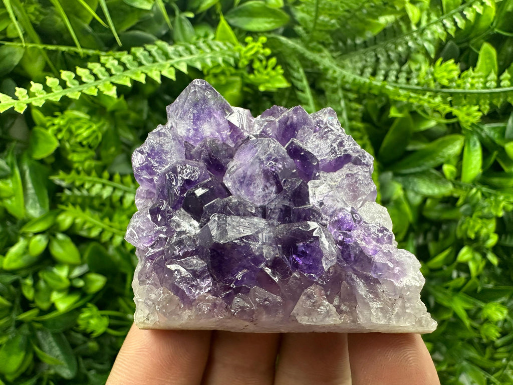Natural Purple Amethyst Crystal Cluster from Uruguay