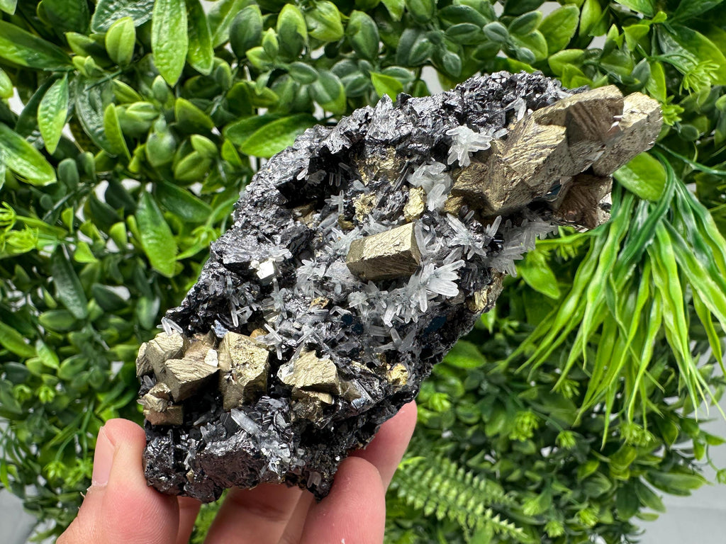 Chalcopyrite with Sphalerite on Quartz, Borieva Bulgaria