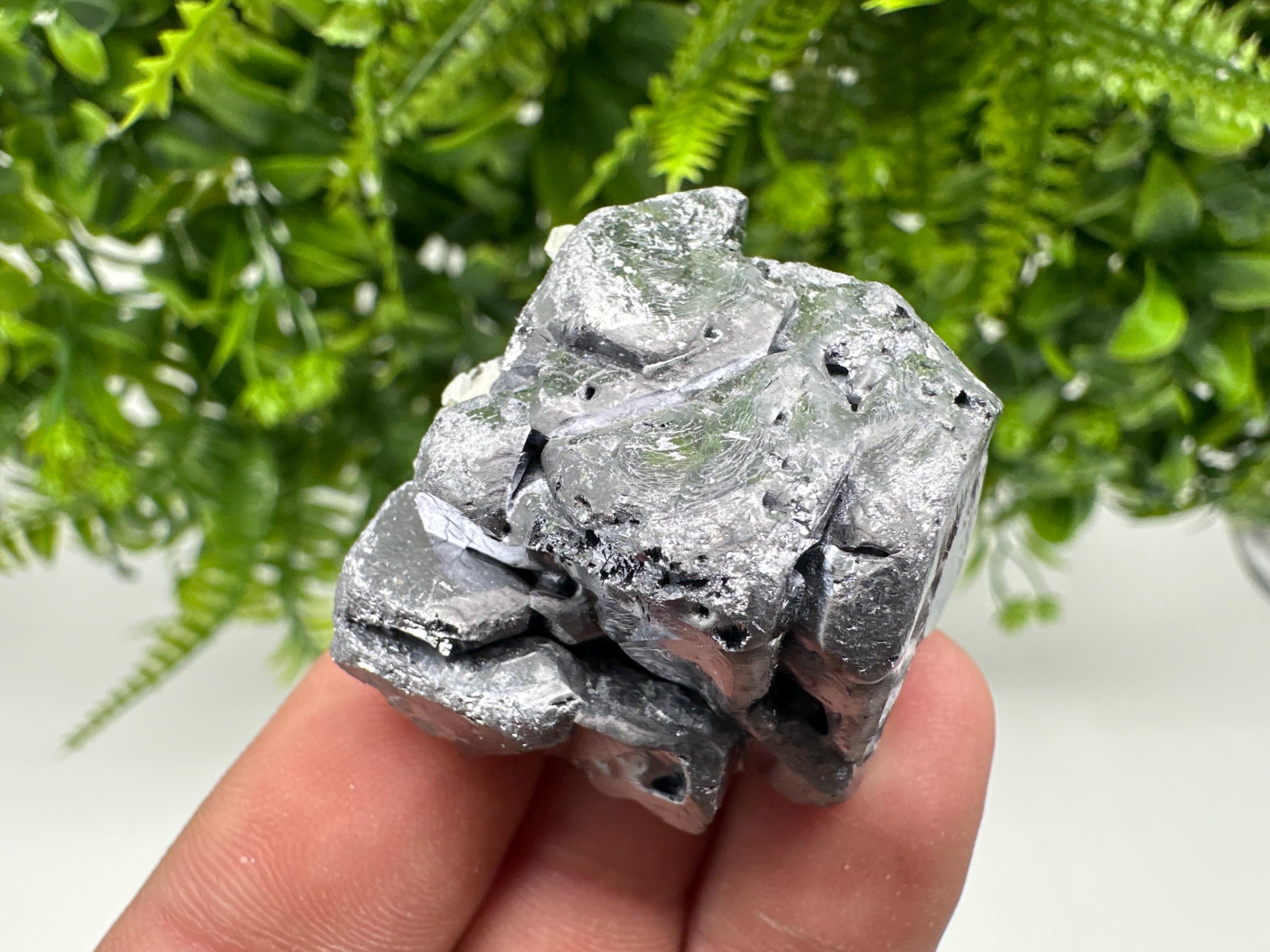 Skeletal Galena on Quartz, Borieva Mine Mineral Specimen