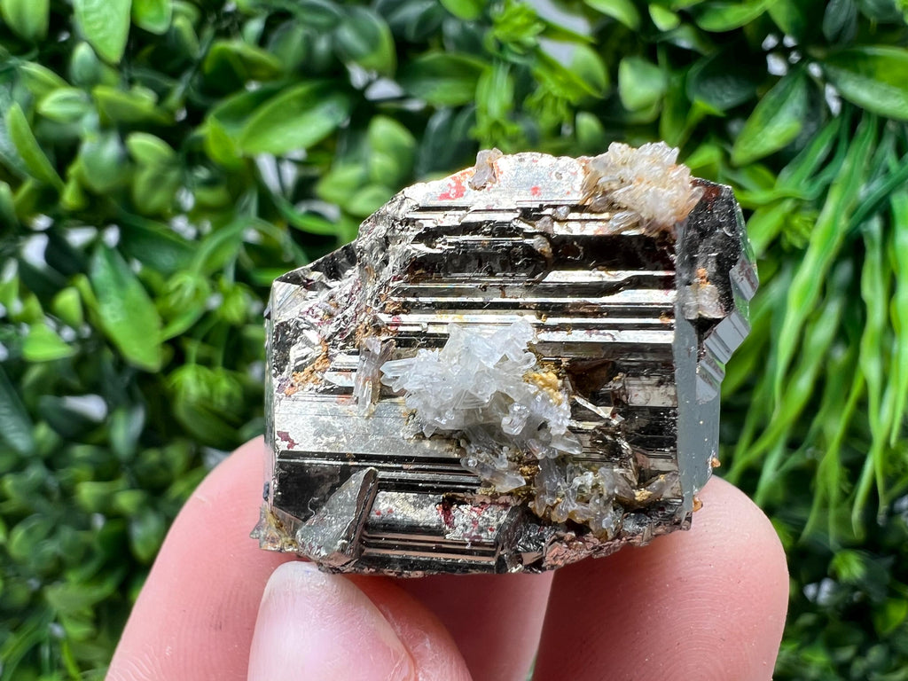 Rainbow Pyrite Cluster: Bulgarian Mineral Specimen, Home Decor