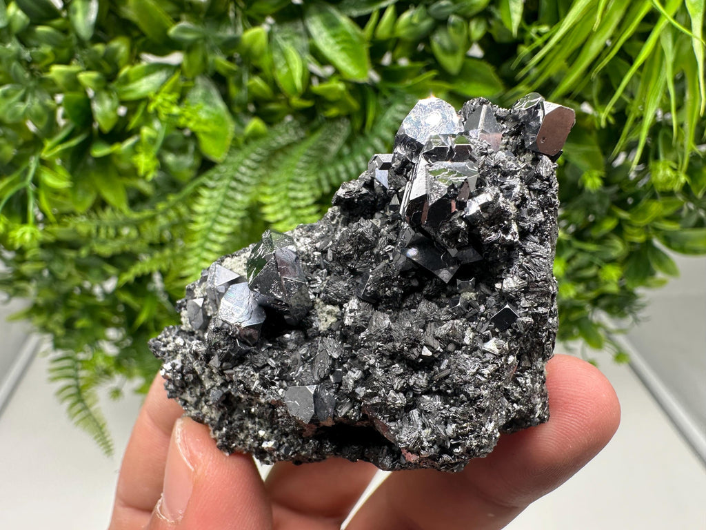 Sphalerite Galena Crystal Cluster with Quartz, Epidote & Chlorite