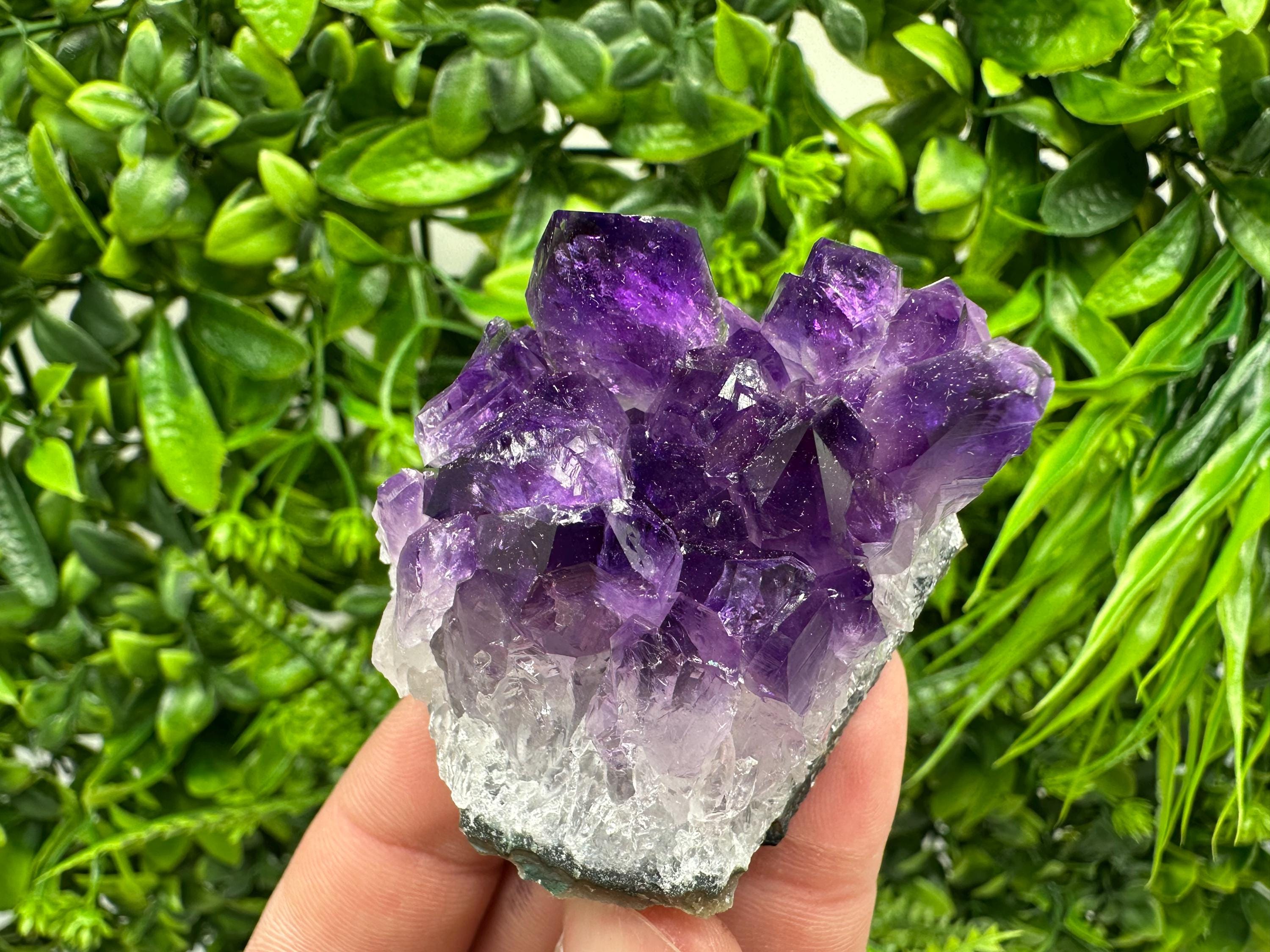 Uruguay Amethyst Cluster: Purple Quartz Crystal, Home Decor