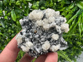 UV Fluorescence Calcite on Sphalerite Quartz, Borieva Bulgaria Mineral Specimen
