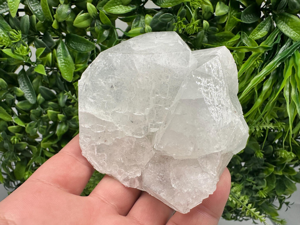 Apophyllite Stilbite on Chalcedony Specimen, India Crystal