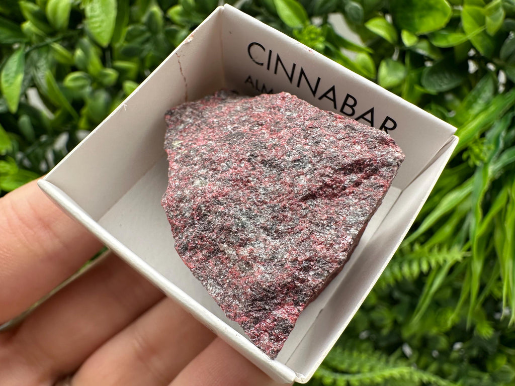 Red Cinnabar Crystal Mineral Specimen: Almaden Mines, Spain (4.5/3 cm