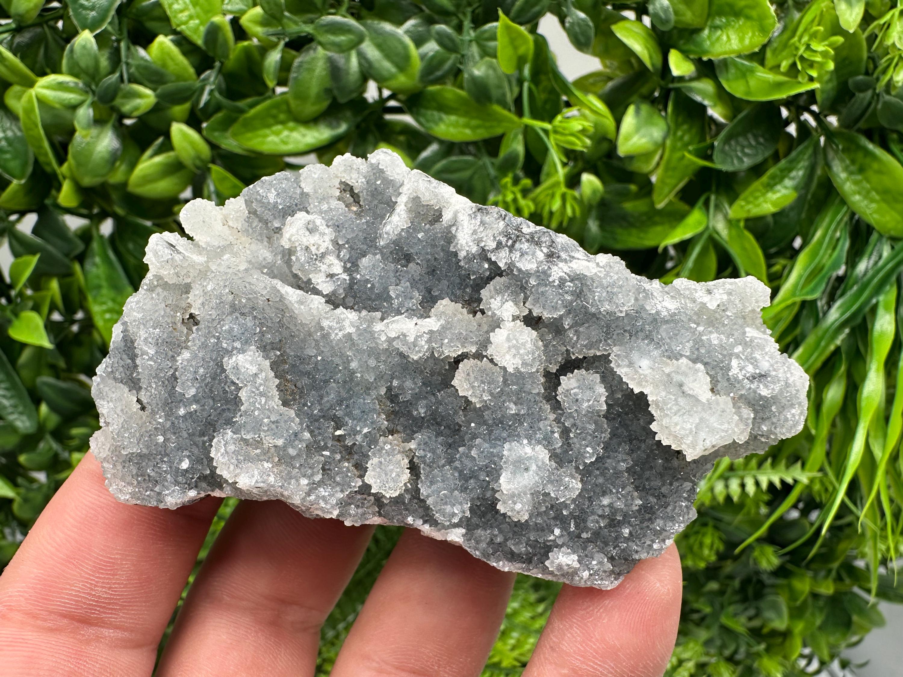 Natural Chalcedony Specimen: India Crystal Mineral, Home Decor