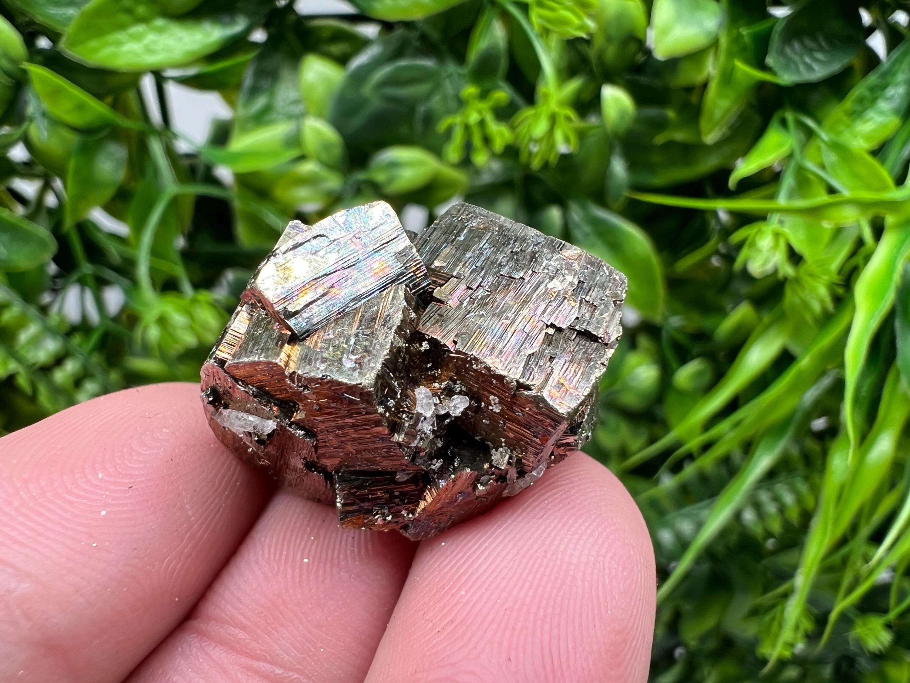 Wonderful Rainbow Pyrite whit Calcite,natural minerals souvenir Crystal,collection stone,rare minerals,home decor,Borieva Bulgaria