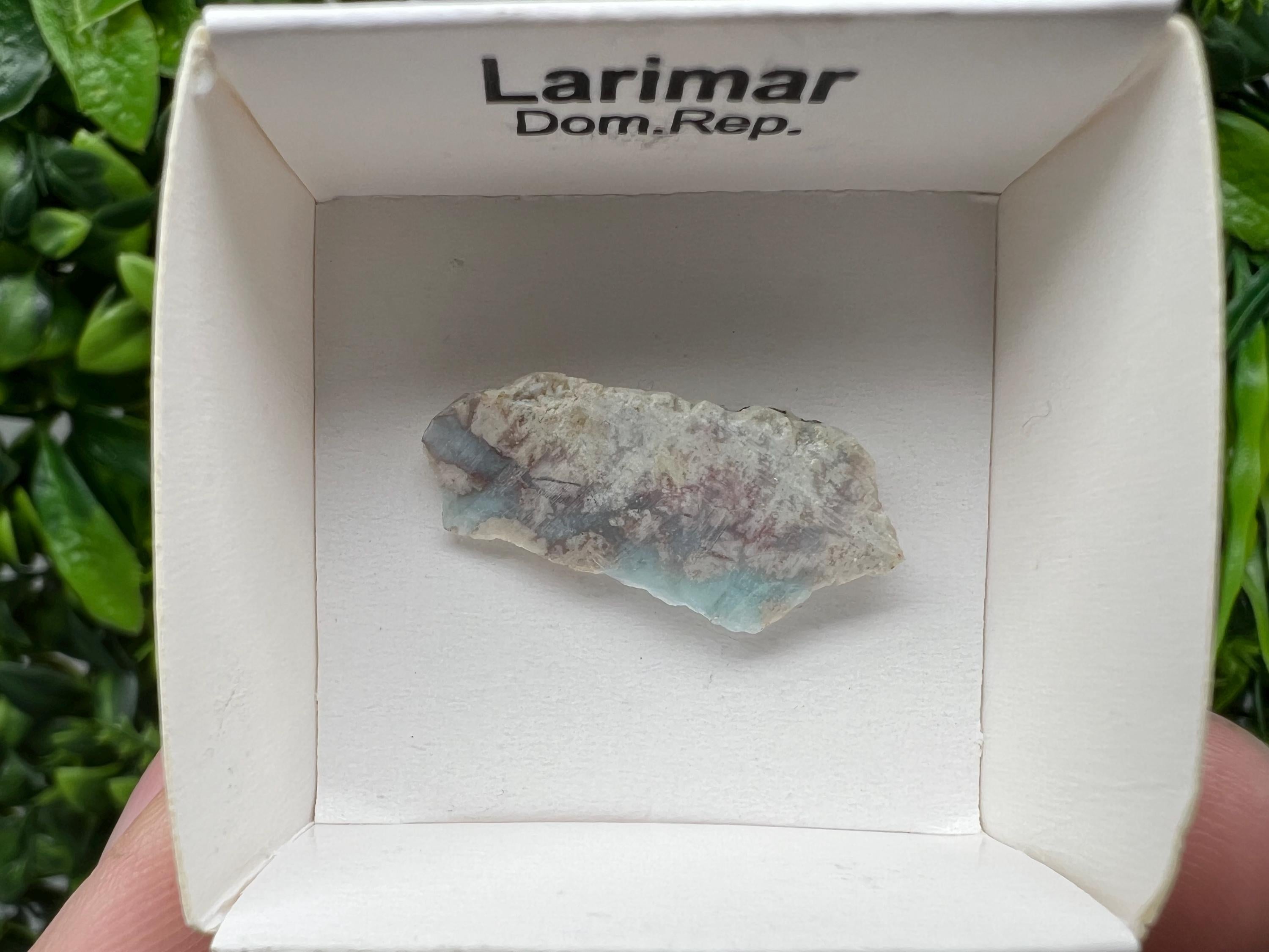Rare Raw Larimar Specimen: Dom. Rep. Crystal (30/15mm)