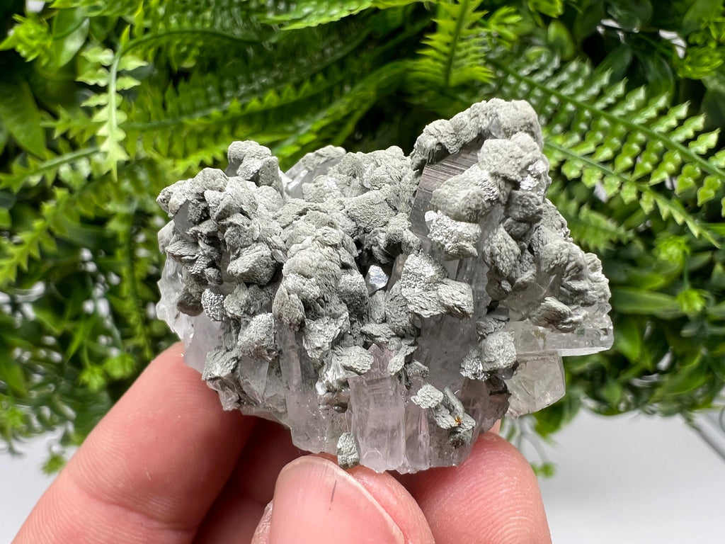 Calcite Quartz on Chlorite Matrix, Borieva Mine Mineral Specimen