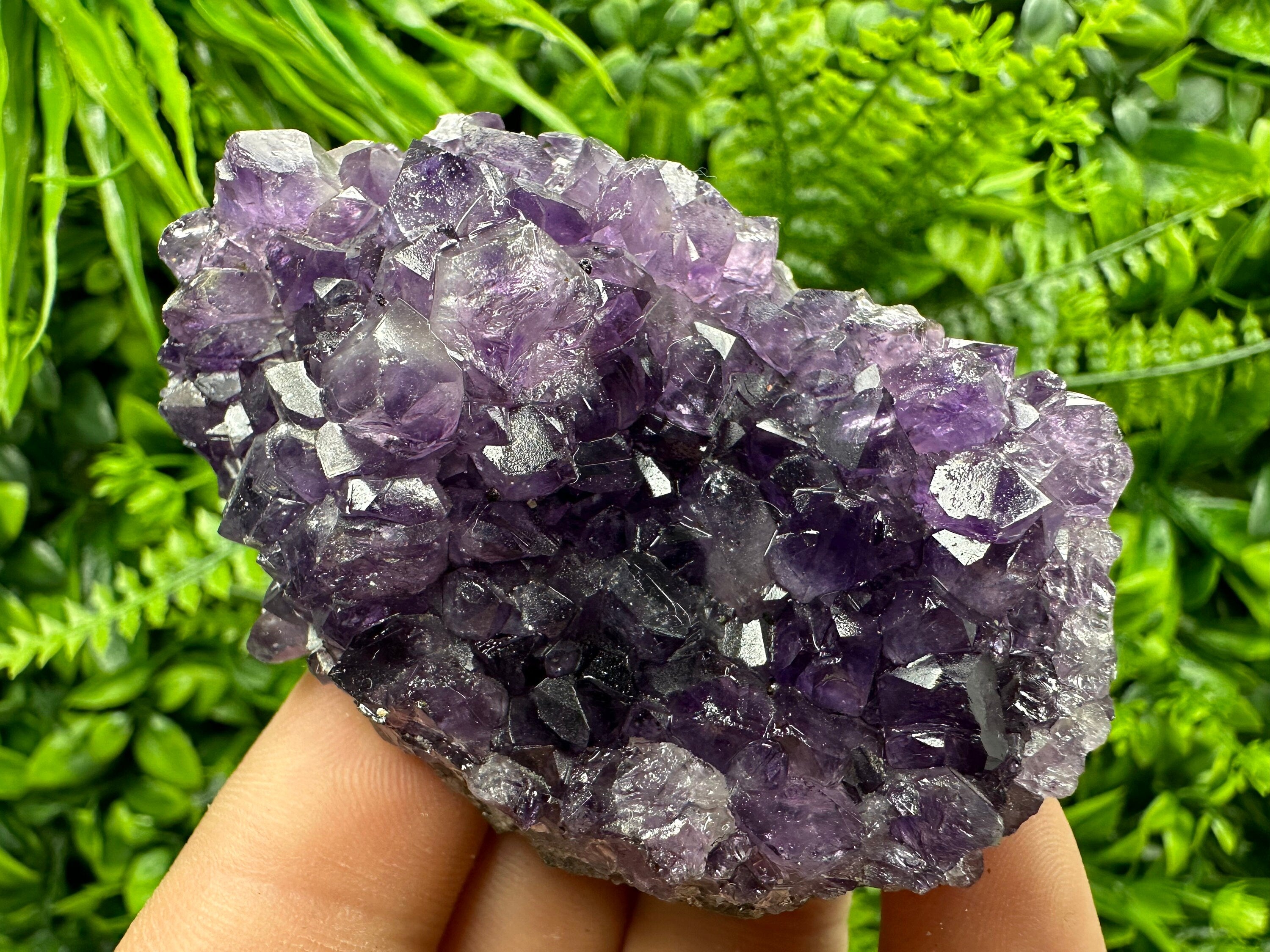 Uruguay Amethyst Cluster: Purple Quartz Crystal, Home Decor