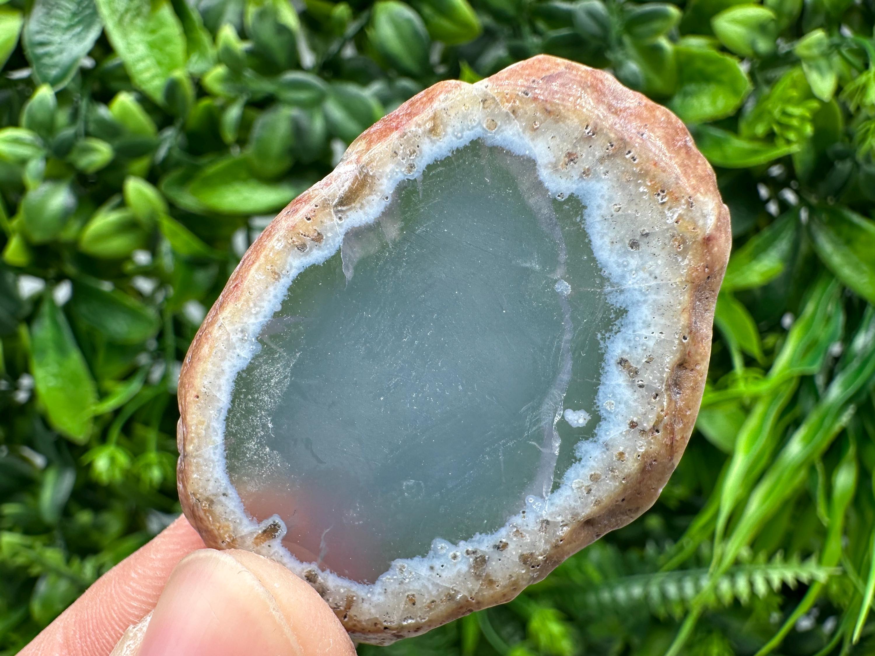 Small Agate Slice: Polished Quartz Crystal, Spiritual Healing Stone