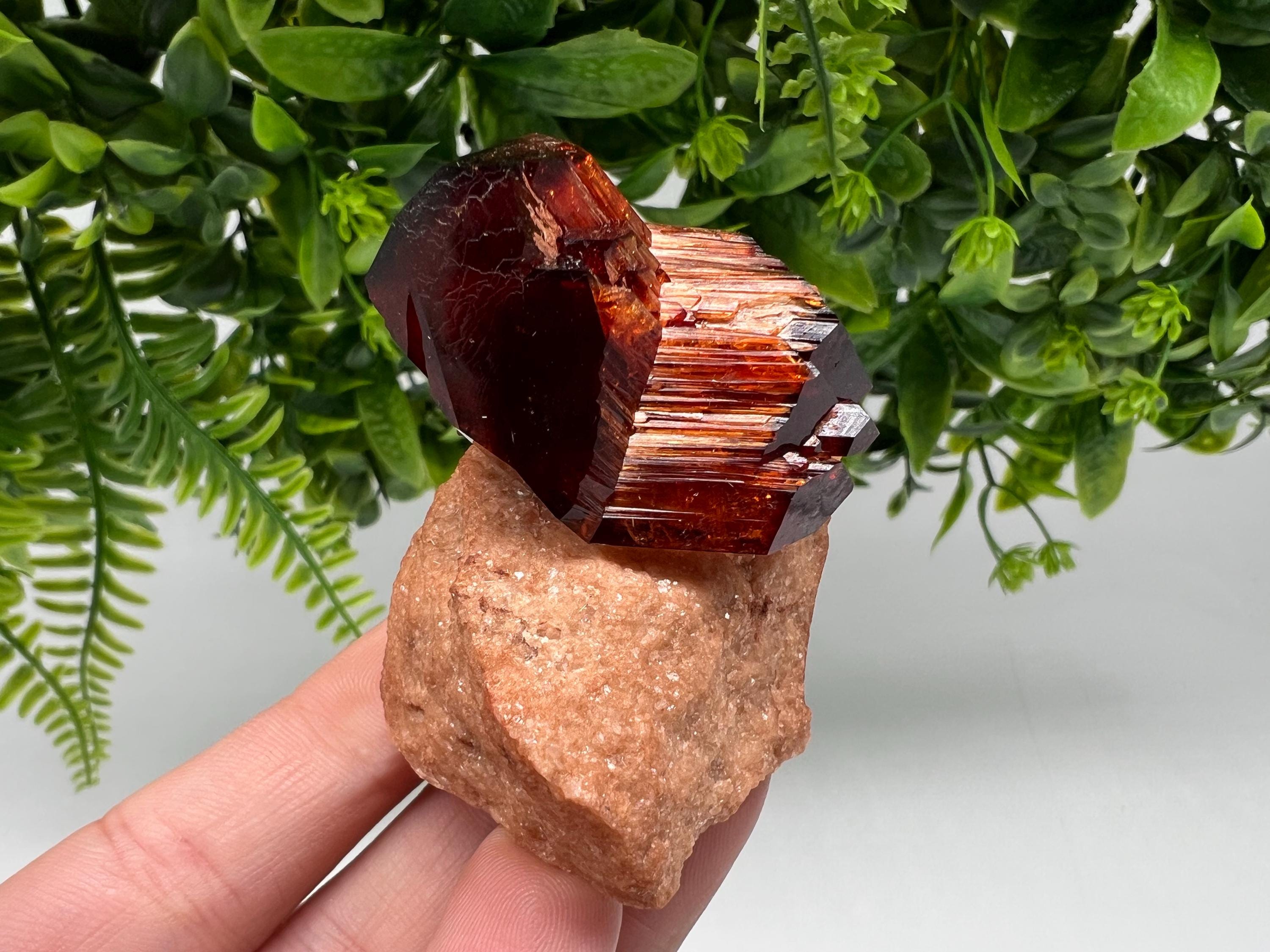 Orange-Brown Arcanite Mineral Specimen, Santa Ana Tin Mine