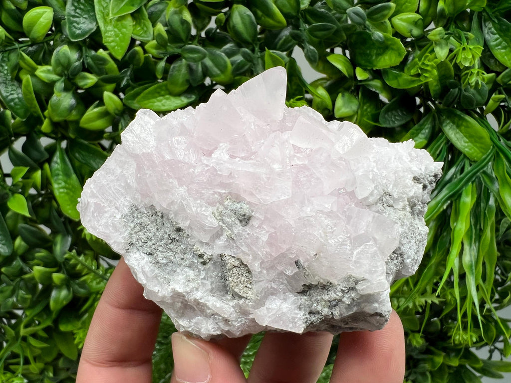 UV Reactive Mangano Calcite Crystal: Androvo Mine, Bulgaria