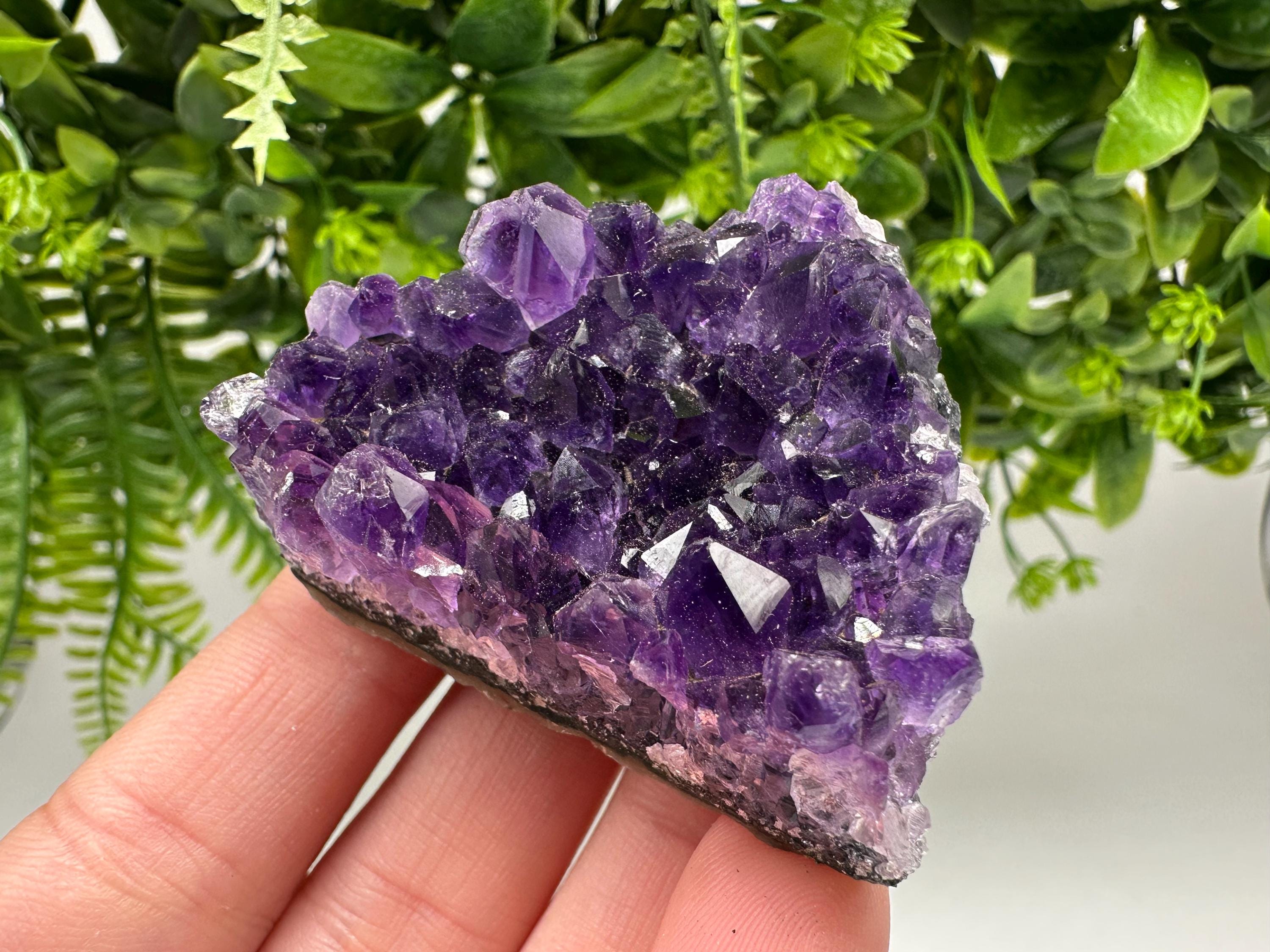 Uruguay Amethyst Crystal: Purple Quartz Home Decor, Energy Stone